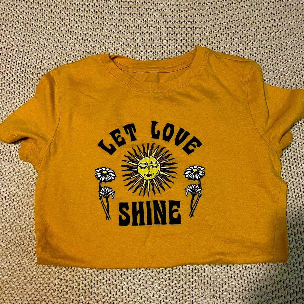 AEROPOSTALE WOMENS SHIRT XS LET LOVE SHINE